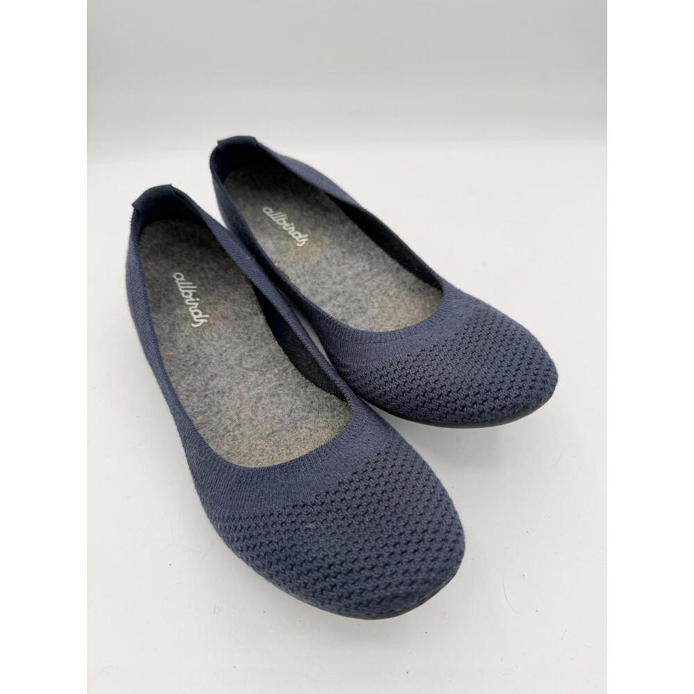 Allbirds Women's 6 Tree Breezers Casual Navy Blue Classic Ballet Flats Stretch
